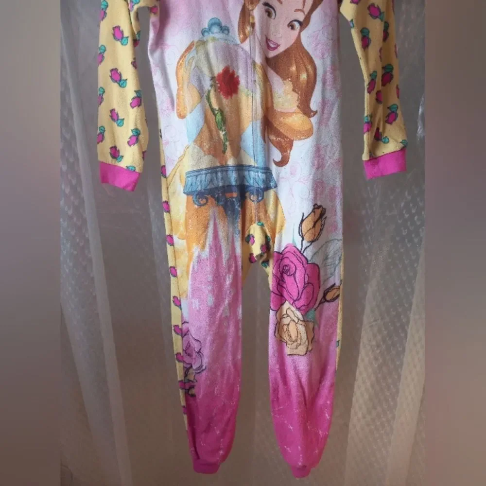 Disney Girls Beauty & the Beast Belle Fleece Sleeper Size 10/12